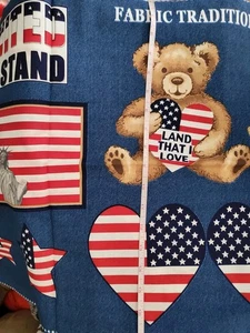 Fabric Traditions Stoff God Bless America Applikationen 1996 2002 - Bild 1 von 7