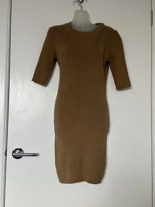 Skin & Threads BNWT Cotton Knitted Bodycon Mini Dress Size S - Picture 1 of 10