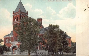 Postal KS: Kellog Street School, Wichita, Kansas, DB 1910 sin publicar - Imagen 1 de 2