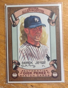 2007 Topps Allen and Ginter Dick Pérez #19 Derek Jeter Yankees - Imagen 1 de 1