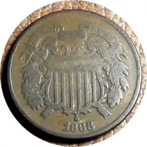 elf Two Cents 1868 - Picture 1 of 2