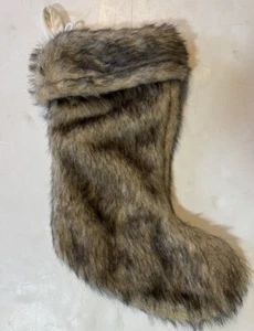 Wondershop Faux Fur Christmas Stocking 18 In.&&& - Picture 1 of 2