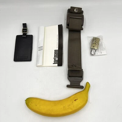 Hartmann Luggage Accessories Lock, Luggage Tag Strap Dark Brown Transit NEW - Image 1 of 4