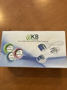 3 In 1 Derma Roller Kit 0.25 mm Titanium 180, 600, 1200 Needles Factory Sealed - Picture 1 of 8