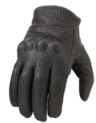 ZIR "PERFORATED 270" MOTORCYCLE GLOVES KNUCKLE PROTECTORS GOATSKIN - MEN'S 2XL - Image 1 of 2