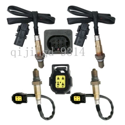 4X Sensor de oxígeno delantero + trasero para Mercedes-Benz C300 2008-2012 3,0 L 2010 E350 3,5 L Foto 1 de 4