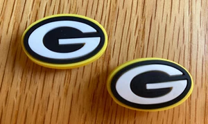 NFL Green Bay Packers Football Team For Crocs Shoe Charms Jibbitz - 2 pieces - Picture 1 of 1