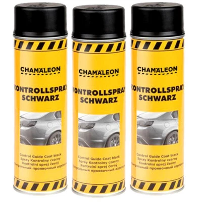 3x 500ml Kontrollschwarz Kontrolllack Kontrollspray Schwarz Matt Acryllack Spray - Bild 1 von 2