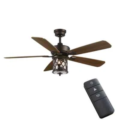 Home Decorators Pine Meadows Collection  52 inch Ceiling Fan - Brown - Image 1 of 4