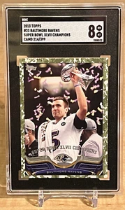2013 Topps Baltimore Ravens Super Bowl XLVII Champions Camo 214/399 #23 SGC 8 - Picture 1 of 2