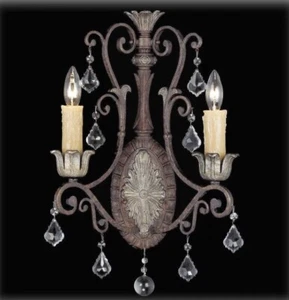Savoy House 9P-1557-2-8 Crystal New Tortoise Shell Silver Wall Sconce Lighting - Picture 1 of 6