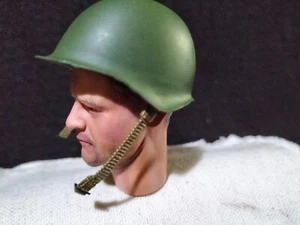 1/6 DID DRAGON ETC. WW II RUSSIAN "ENEMY AT GATES" METAL OLIVE HELMET (NO HEAD) - Imagen 1 de 6