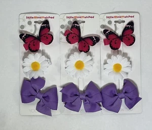 Girl’s 3in Fun Stylish Hair Clips 3pk - Picture 1 of 2