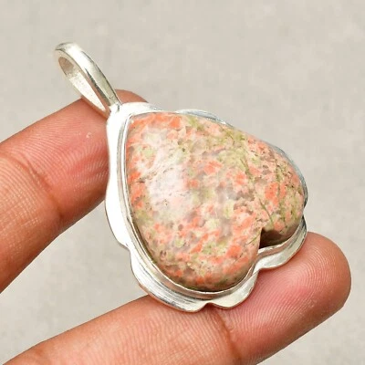 Ciondolo gioiello fatto a mano in argento sterling 925 con pietra preziosa un... - Immagine 1 di 4