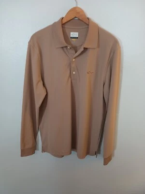 Рубашка для гольфа мужская Greg Norman Play Dry с длинным рукавом бежевая M - Изображение 1 из 4