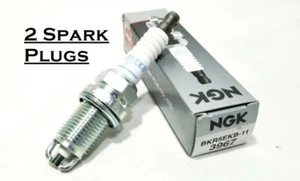 2 plugs NGK 3967 / BKR5EKB-11 V-POWER PREMIUM SPARK PLUGS - Free Shipping - Picture 1 of 1