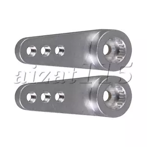 2 Stück RC Lenkung Servo Horn Arm 21T Ersatz für Hengji 0,2 Zoll ID Kit - Bild 1 von 6