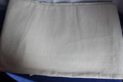 Coupon N°2 de tissu ancien pour drap toile métis fin 192 x 295 cm état neuf - Photo 1/4