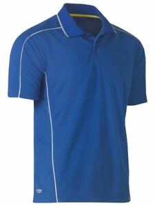 Bisley Cool Mesh Polo Shirt Lightweight with Reflective Piping (BK1425)
