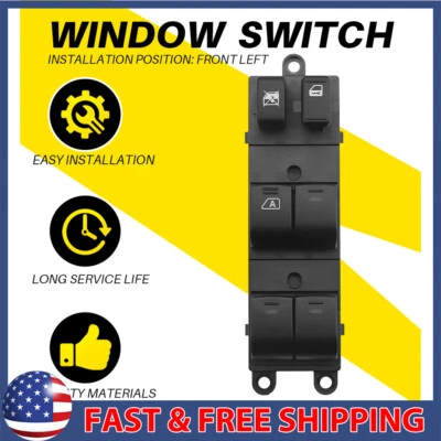 1x Power Window Switch for 2008-2020 Nissan Frontier Xterra 2008-2015 Front Left - Image 1 of 4