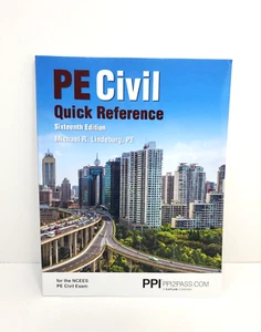 PPI PE Civil Quick Reference 16th Edition A Quick Reference Guide (Paperback) - Bild 1 von 3