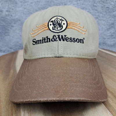 Logotipo de arma vintage anos 80 Smith & Wesson bordado P&W SnapBack feito nos EUA - Imagem 1 de 4