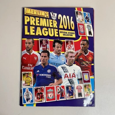 Topps Merlin's Premier League 2016 Official Sticker Album 100% Complete (C11) - Image 1 of 4
