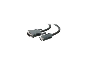 Belkin F2E8242B03 3 ft. Black 1 x HDMI Male to 1 x DVI Male HDMI to DVI Cable - Picture 1 of 1