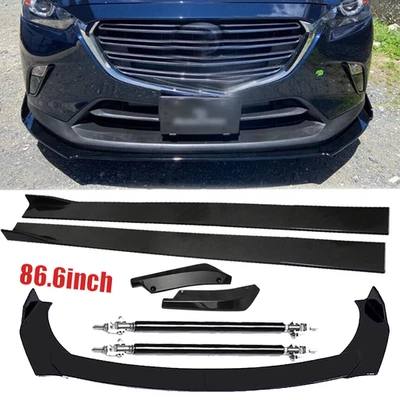 For Mazda CX-3 CX-5 CX-7 Front Rear Bumper Lip Splitter Spoiler Side Skirt Foto 1 de 4