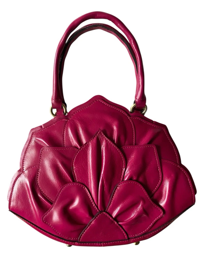 NUEVO SIN ETIQUETAS Patricia Nash Pétalo Diseño Floral Gennamarie Bolso Cartera Fucsia Polvo Foto 1 de 4