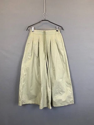 Niko And Japan Womens Pleated Trouser Size M Beige Wide Leg - Image 1 of 4