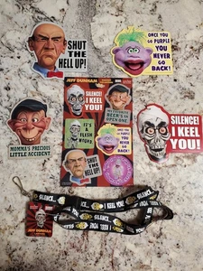 Jeff Dunham 10 pc Magnets & FREE Lanyard Walter Bubba Peanut Achmed Brand New - Picture 1 of 3