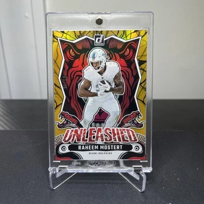 Raheem Mostert 2024 Donruss Gold Unleashed Case Hit! SSP! /10 - Image 1 of 2