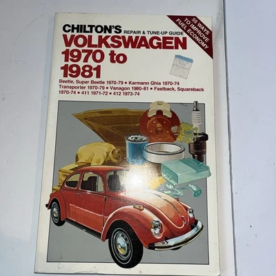 Guía de reparación y puesta a punto de Chilton 6837 VOLKSWAGEN 1970-1981 manual Foto 1 de 3