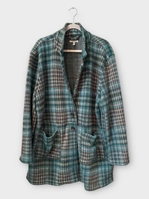 Maurices Plaid Long Blazer Jacket Soft Womens Size XXL - Image 1 of 4