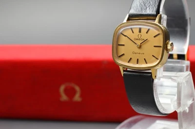 Vintage 1974 [Near Mint / Box] Omega Geneve Cal.625 Handaufzug Gold Damen - Bild 1 von 4