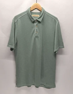 Polo Shirt Tommy Bahama da uomo L verde come nuova golf core tennis manica corta lavorata a maglia - Foto 1 di 14