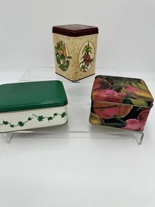 Vintage Tin Lot, Square, Rectangle, fruit/vegetable - Picture 1 of 14