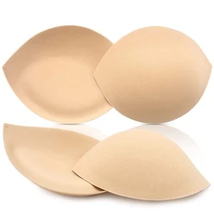 Bra Pads Inserts Breast Enhancers - 2 Pairs Push up Swimsuit Cups to Add Inst... - Picture 1 of 7