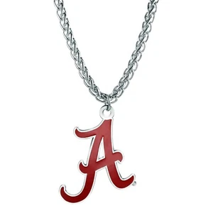 Alabama Crimson Tide Officially Licensed NCAA Pendant Chain Necklace - Gift FREE - Picture 1 of 1