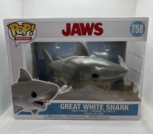 Funko Pop Vinyl Movies Jaws Great White Shark 758 6" 50th Anniversary Figure NEW - Picture 1 of 7
