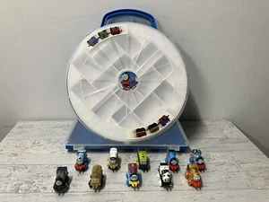 Thomas the Train Minis Collector Play Wheel Playwheel Case & 10 Trains Lot Set - Picture 1 of 20