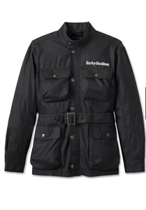 Chaqueta de equitación Harley Davidson #1 para hombre talla M negra con cinturón limitada nueva con etiquetas  - Imagen 1 de 15