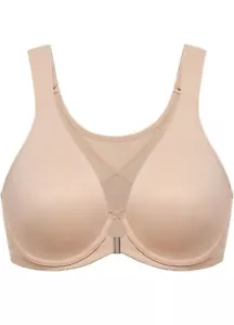 DELIMIRA Women's Front Closure Bras Posture Full Coverage Plus Size B-H Wired - Picture 1 of 3