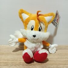 TAILS Sega Sonic the Hedgehog Fuzzy Plush Doll Vintage Toy 1993 Japan TAG 7"