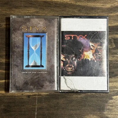 Styx Cassette tape lot Kilroy Was Here & Edge of The Century Play tested Foto 1 de 3