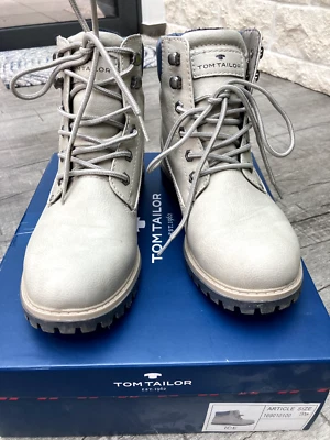 Damen Schuh, TOM TAYLOR, Gr. 39, grau/blau, gebraucht - Bild 1 von 4