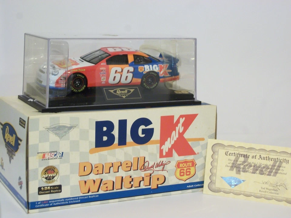 Coche fundido a presión Darell Waltrip 1999 Big K/Route 66 Nascar escala 1:24 Foto 1 de 4