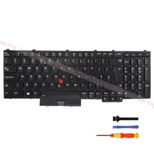 Wielka Brytania Podświetlana Zamienna klawiatura ze wskaźnikiem do Lenovo Thinkpad P51 / P71 - Zdjęcie 1 z 6