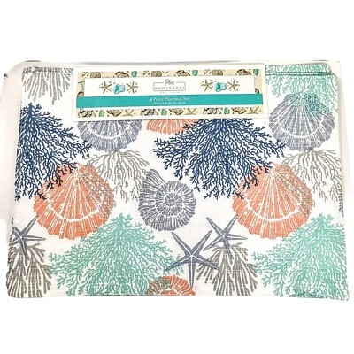 PBS Home Goods Placemats Seashell Cotton Blend Set 4  13x19 - Image 1 of 4